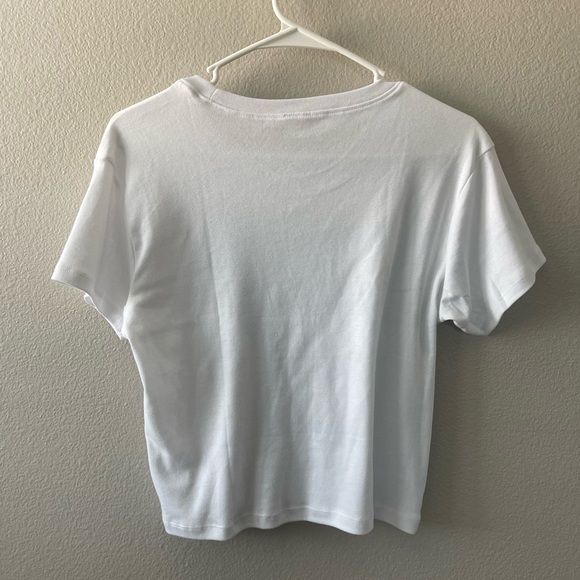 White and Black Bow Graphic Tee - Picture 4 of 4